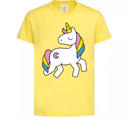 Дитяча футболка Unicorn Лимонний фото
