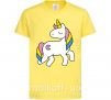 Дитяча футболка Unicorn Лимонний фото