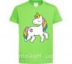 Детская футболка Unicorn Лаймовый фото