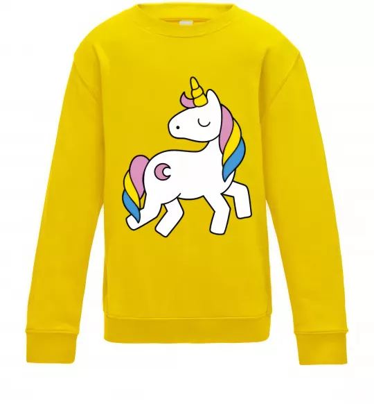 Дитячий світшот Unicorn Сонячно жовтий фото