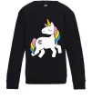 Дитячий світшот Unicorn Чорний фото