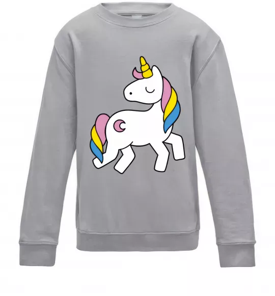 Дитячий світшот Unicorn Сірий меланж фото