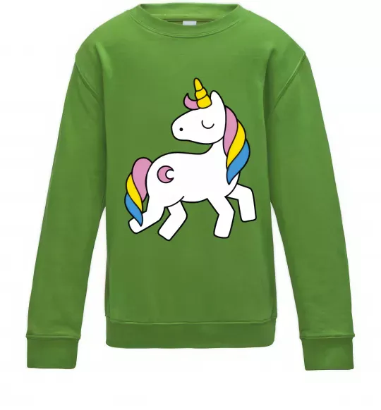 Дитячий світшот Unicorn Лаймовий фото