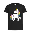 Дитяча футболка Unicorn Чорний фото
