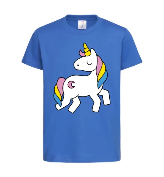 Дитяча футболка Unicorn Яскраво-синій фото