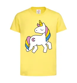Детская футболка Unicorn Лимонный фото