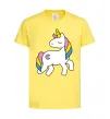 Дитяча футболка Unicorn Лимонний фото