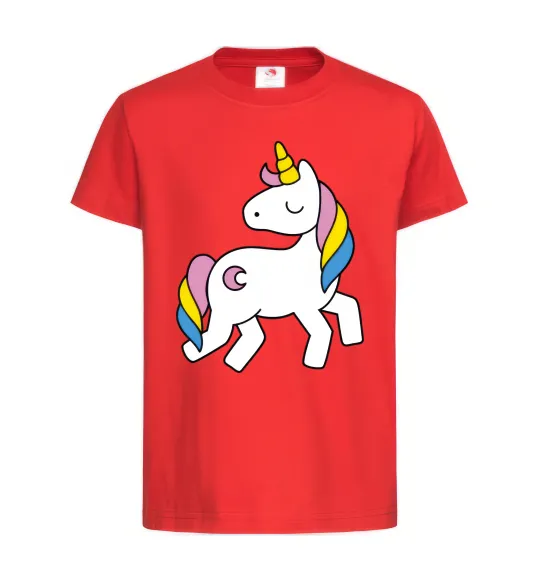 Дитяча футболка Unicorn Червоний фото
