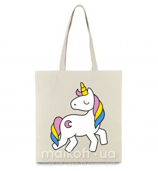 Еко-сумка Unicorn Бежевий фото