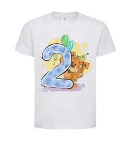 Детская футболка 2 рочки Белый фото