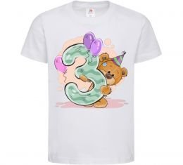 Дитяча футболка 3 годика мишка