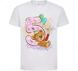 Детская футболка 5 рочків Белый фото