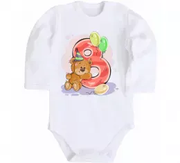 Детский боди 8 рочків Белый фото