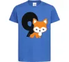 Детская футболка 9 рочків лисиця Ярко-синий Детская футболка 9 рочків лисиця Ярко-синий фото