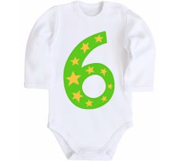 Дитячий бодік 6 років зірочки