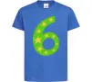 Детская футболка 6 років зірочки Ярко-синий фото