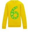 Детский Свитшот 6 років зірочки Солнечно желтый фото