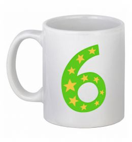 Чашка керамічна 6 років зірочки Чашка керамічна 6 років зірочки