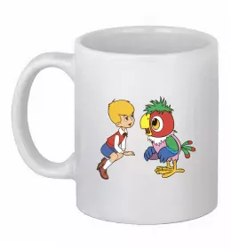 Чашка керамическая Вінні Пух Белый фото