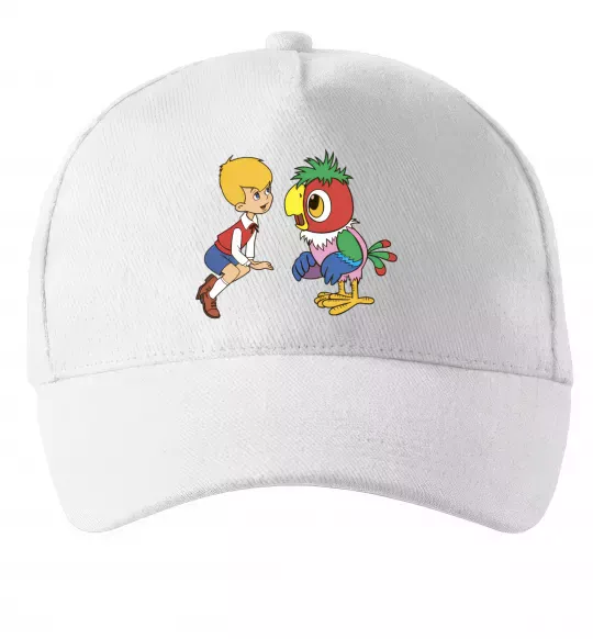 Кепка Попугай Кеша Белый фото