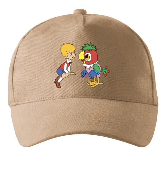 Кепка Попугай Кеша Песочный фото