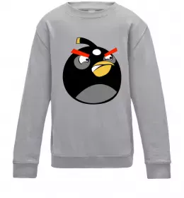 Дитячий світшот Angry Bomb Сірий меланж фото