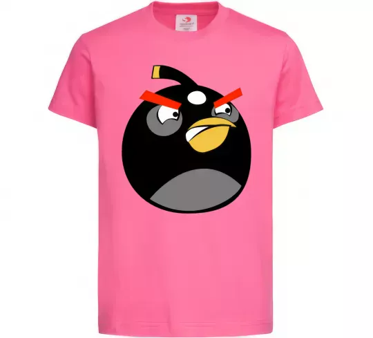 Детская футболка Angry Bomb Ярко-розовый фото