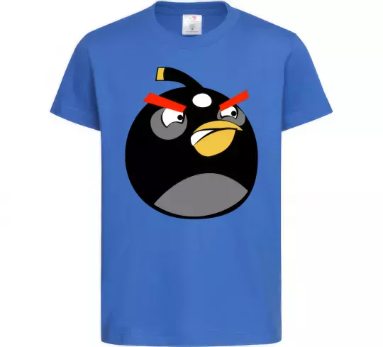 Детская футболка Angry Bomb Ярко-синий фото