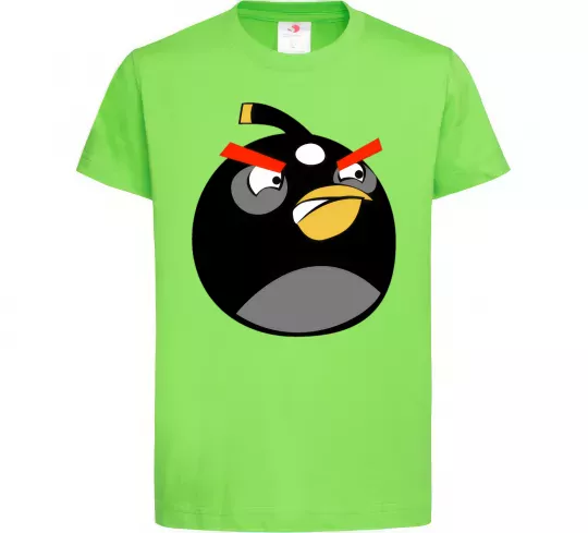 Детская футболка Angry Bomb Лаймовый фото