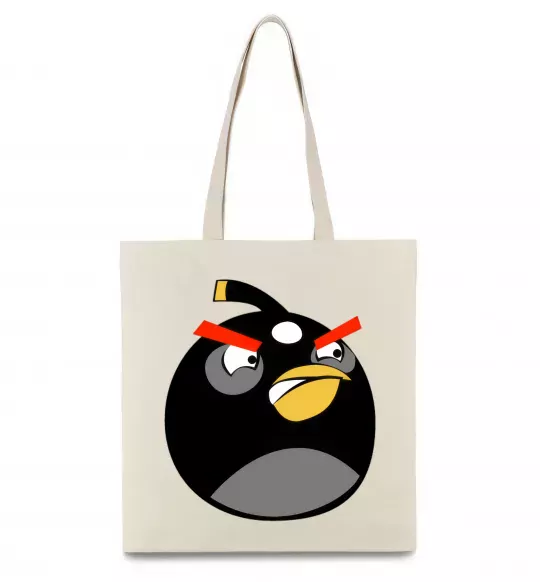 Еко-сумка Angry Bomb Бежевий фото