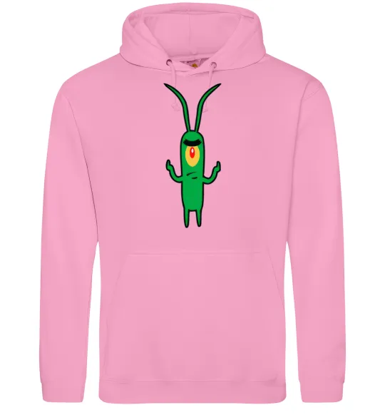 Мужская толстовка (худи) Планктон Розовый фото