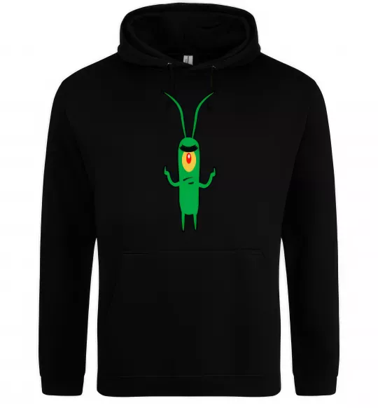 Жіноча толстовка (худі) Планктон Чорний фото