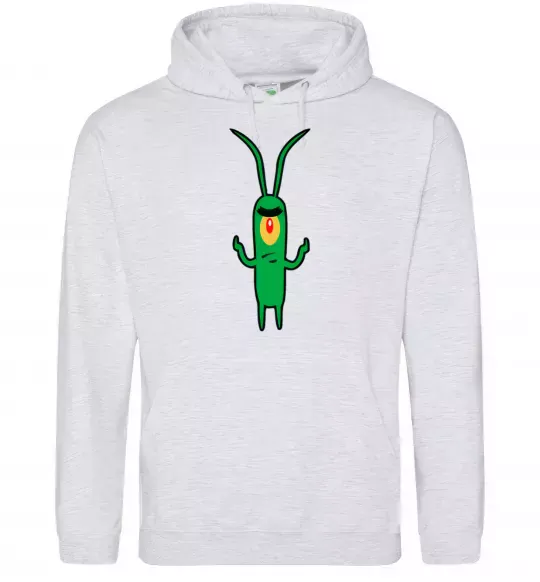 Жіноча толстовка (худі) Планктон Сірий меланж фото