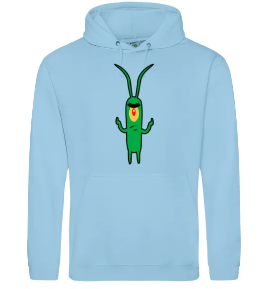 Жіноча толстовка (худі) Планктон Блакитний фото