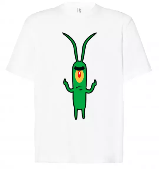 Футболка Оверсайз Планктон Белый фото