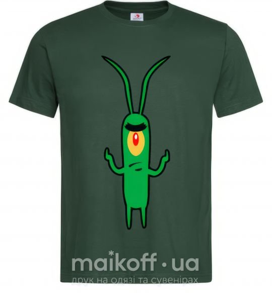 Мужская футболка Планктон Темно-зеленый фото