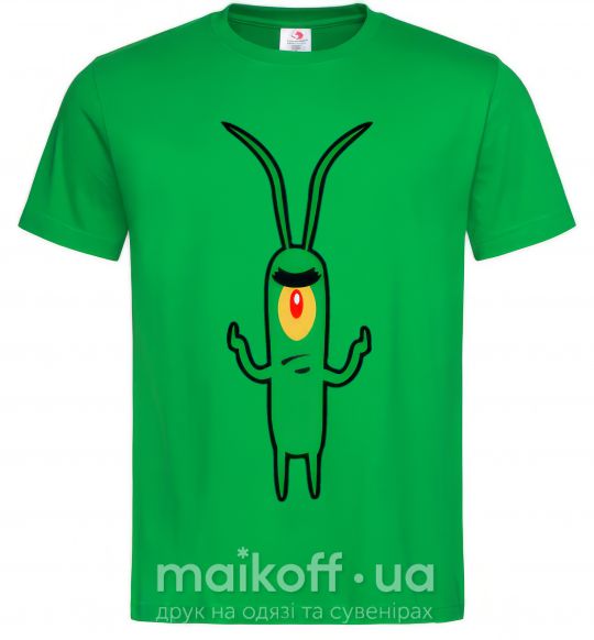 Мужская футболка Планктон Зеленый фото