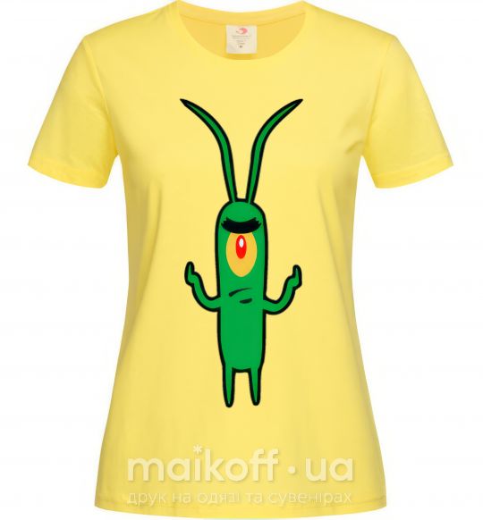Женская футболка Планктон Лимонный фото