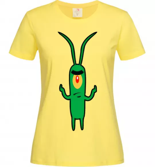 Жіноча футболка Планктон Лимонний фото