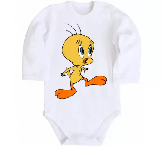 Детский боди Tweety Белый фото