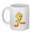 Чашка керамічна Tweety Білий фото