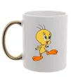 Чашка з кольоровою ручкою Tweety Золото фото