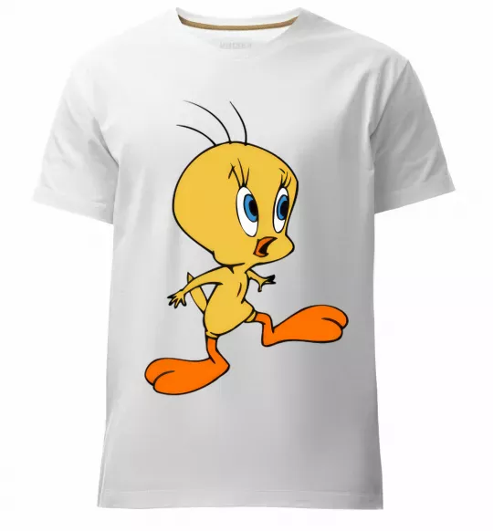 Мужская премиум футболка Tweety Белый фото