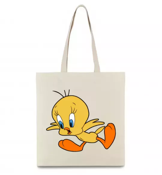 Эко-сумка Shocked Tweety Бежевый фото