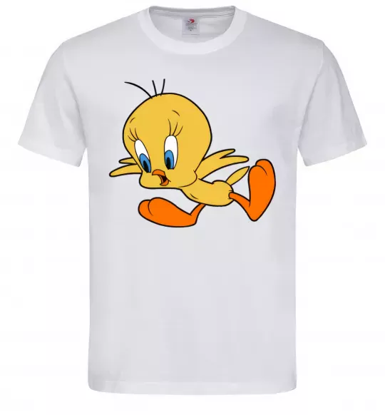 Чоловіча футболка Shocked Tweety Білий фото