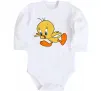 Дитячий бодік Shocked Tweety Білий фото