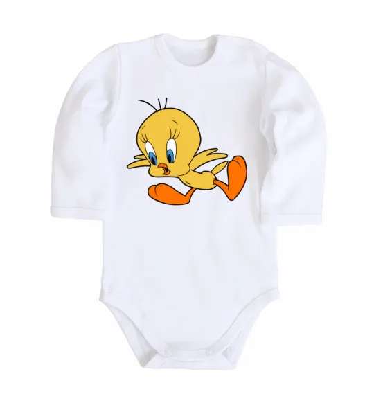 Дитячий бодік Shocked Tweety Білий фото