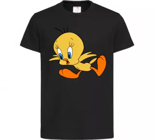 Детская футболка Shocked Tweety Черный фото