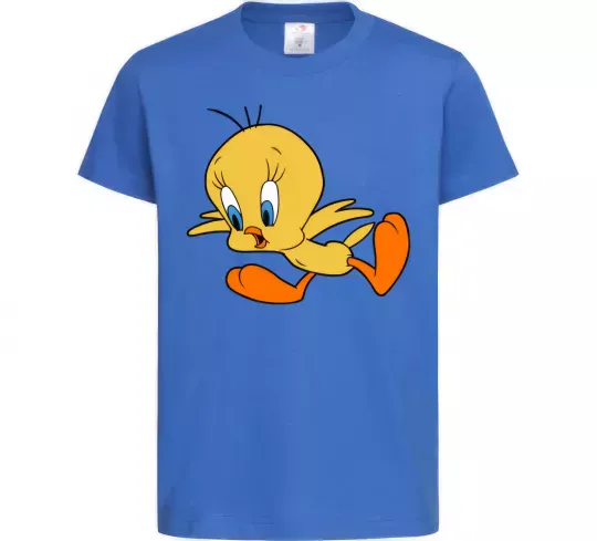 Детская футболка Shocked Tweety Ярко-синий фото