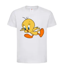 Детская футболка Shocked Tweety Белый фото